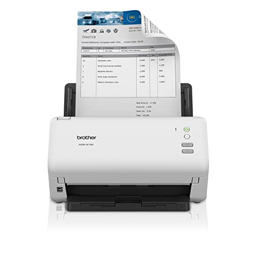 Brother ADS-3100 High-Speed Desktop Scanner | Compact with Scan Speeds of Up to 40ppm
