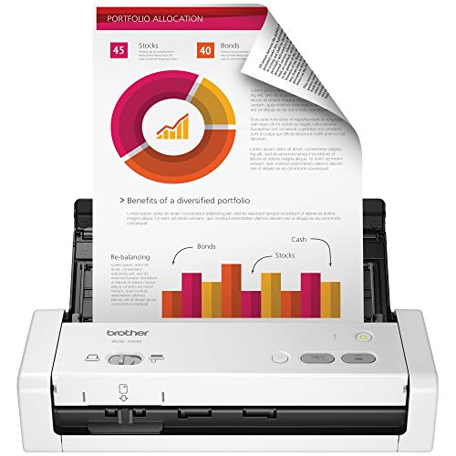Brother Easy-to-Use Compact Desktop Scanner, ADS-1200, Fast Scan Speeds